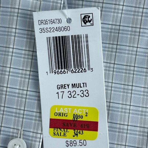 Michael Kors Mens Regular Fit Wrinkle-Free Cotton Button-Up Shirt XL NWT 3755 - Picture 7 of 9